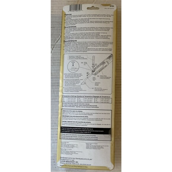 Clover Mini Iron II The Adapter 9100 Quilting Sewing Crafting Tool - Picture 4 of 6